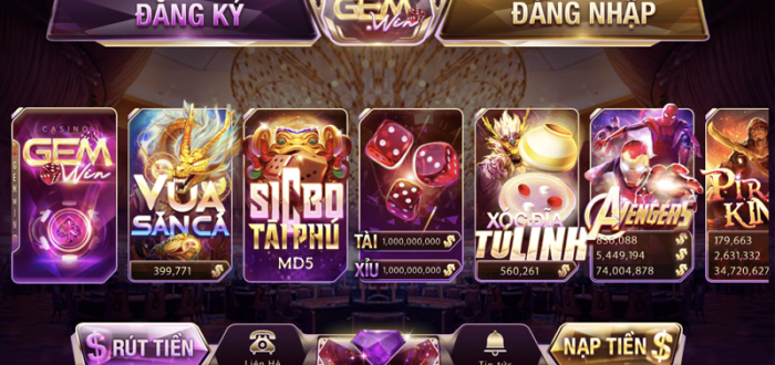 Tải Gem win – Sân chơi đổi thưởng tiền thật hot nhất
