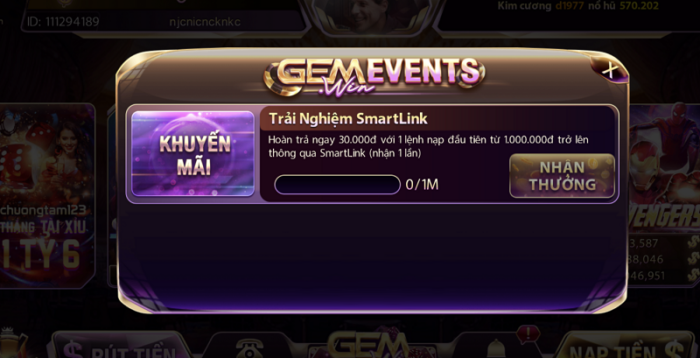 Tải Gem win – Sân chơi đổi thưởng tiền thật hot nhất